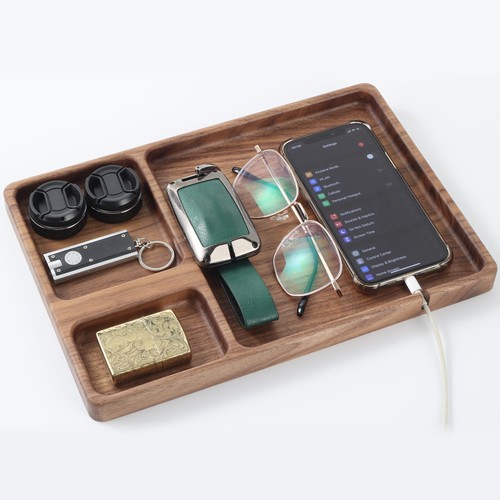Seedwave walnut wooden valet - seedwave,
