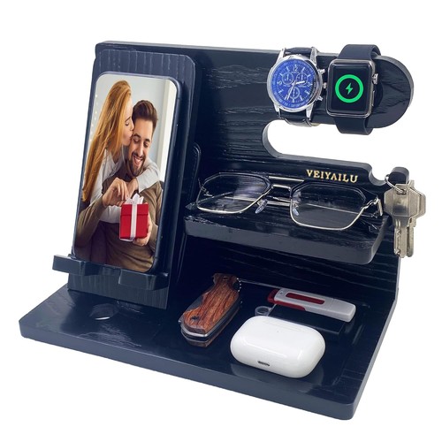 Veiyailu black nightstand - veiyailu,