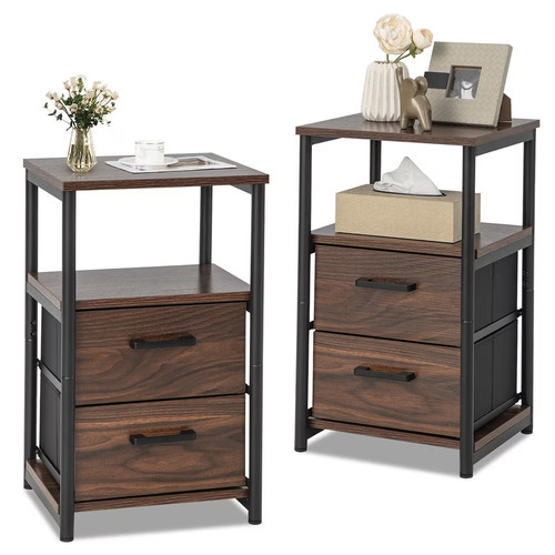 Tangkula 2pcs nightstand - tangkula,