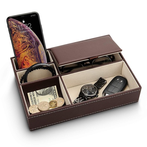 Baoyun leather valet tray - leather,