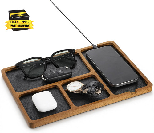 Walnut wooden valet - wooden, for
