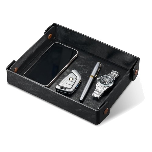 Stylish black valet tray - valet, with