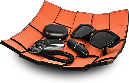 Valet tray leather key - valet,